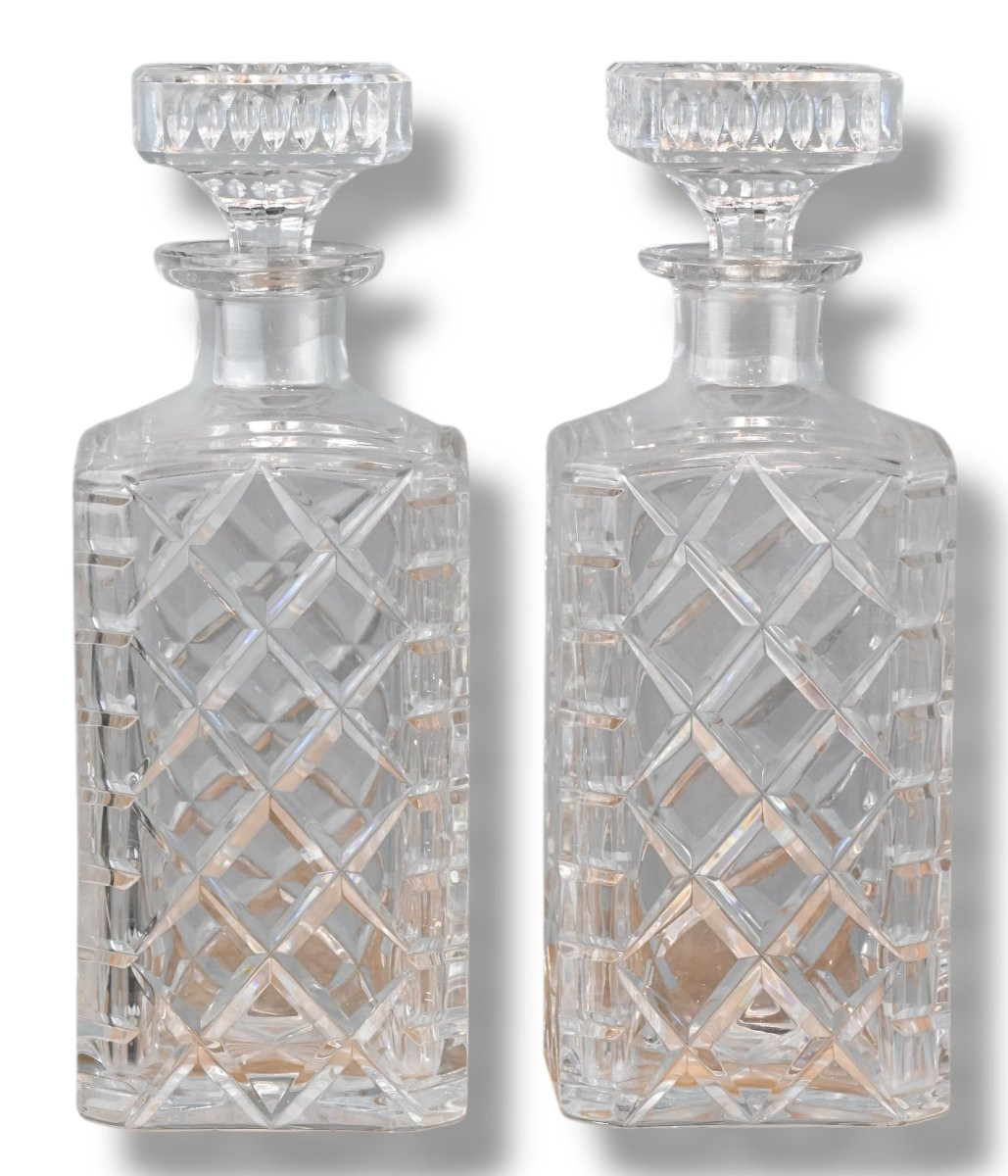 Set Per Liquori in Cristallo con Base in Argento - Italia XX Secolo-photo-3